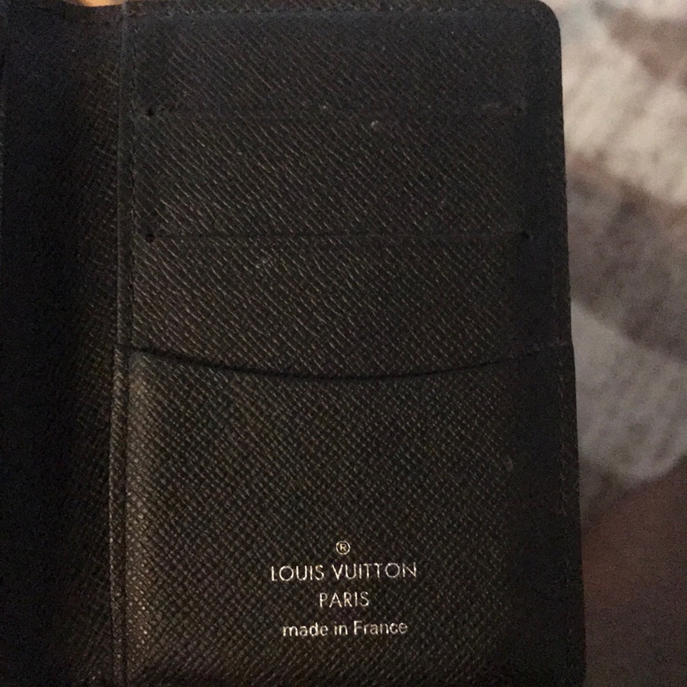 Black denim Louis Vuitton pocket organizer - Picture 2 of 3